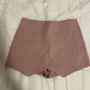 mauve short skort